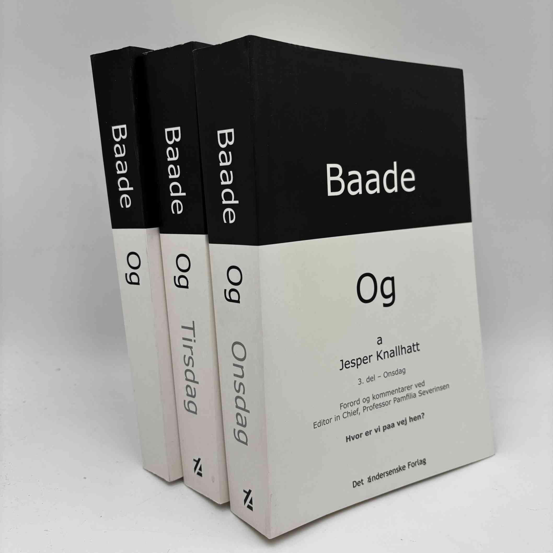 Jesper Knallhatt: Baade og - 1-3. del - mandag-tirsdag-onsdag - signeret
