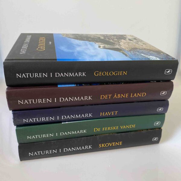 Kaj Sand-Jensen: Naturen i Danmark - bind 1-5 - komplet samling