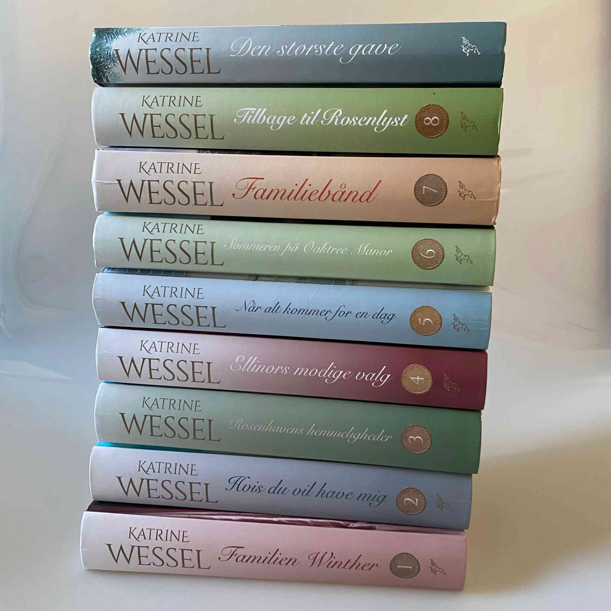 Katrine Wessel: Familien Winther - bind 1-8 + ekstrabind