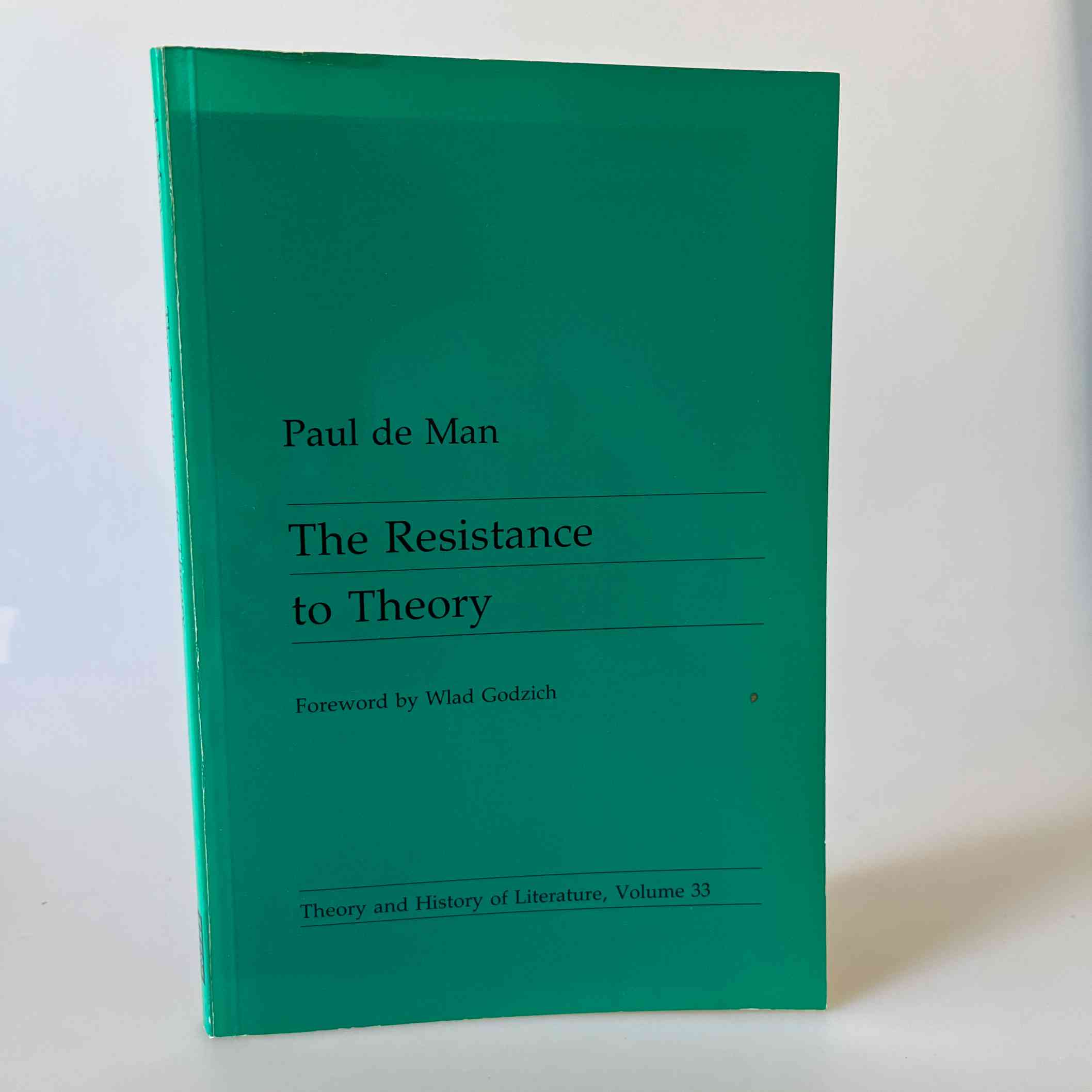 Paul de Man: The Resistance to Theory