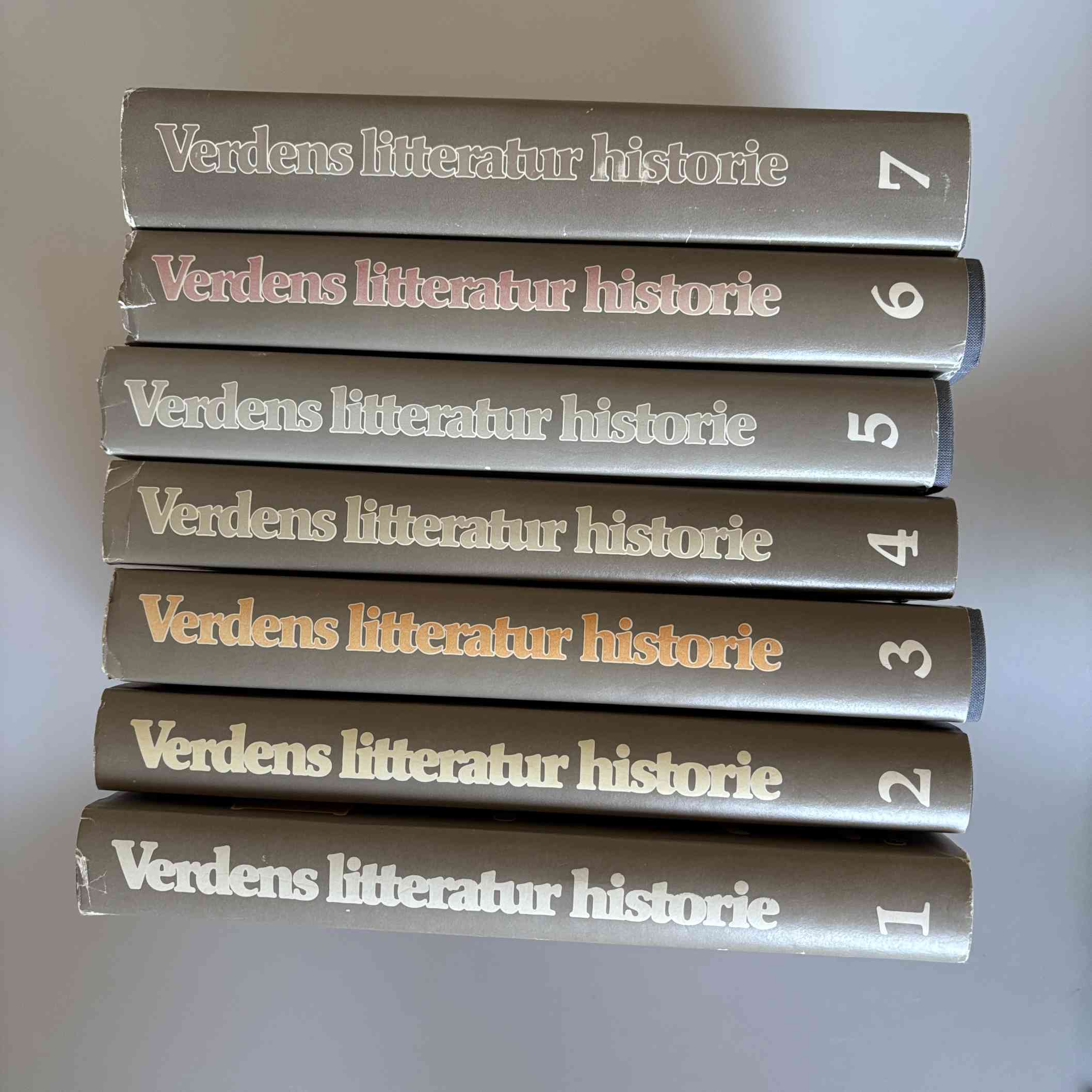Hans Hertel (red.): Verdens litteraturhistorie - bind 1-7