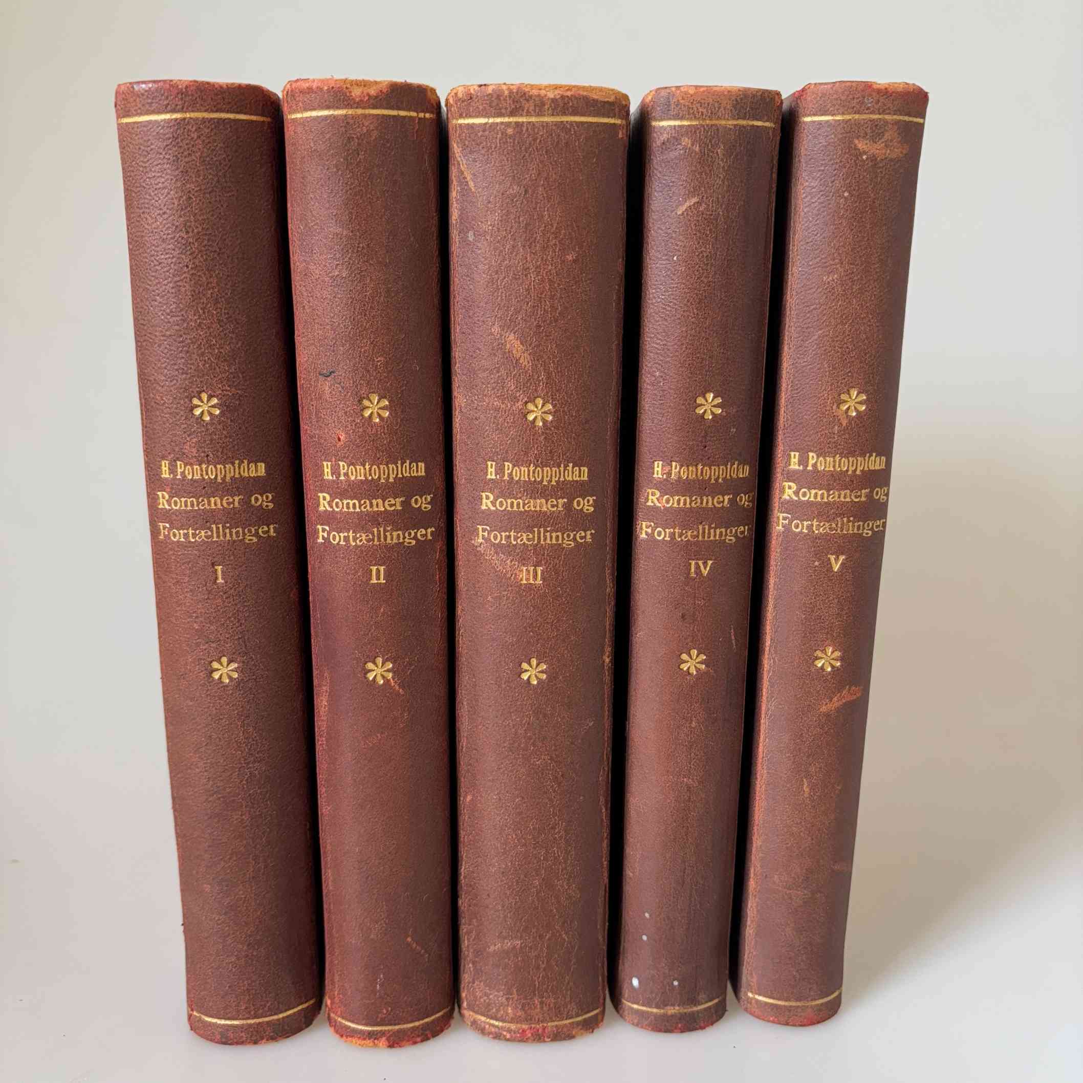 Henrik Pontoppidan: Romaner og Fortællinger - bind 1-5