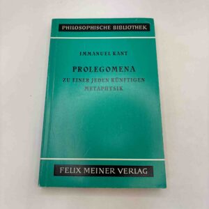 Immanuel Kant: Prolegomena (tysk)