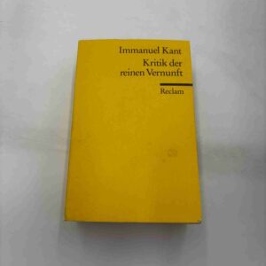 Immanuel Kant: Kritik der reinen Vernnunft (fra rygerhjem)