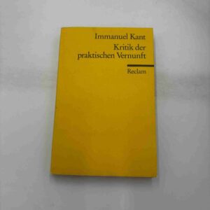 Immanuel Kant: Kritik der praktischen Vernunft (fra rygerhjem)