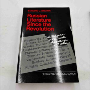 Edward J. Brown: Russian litterature since the revolution