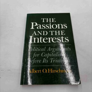 Albert Hirschman: The Passions and the interests