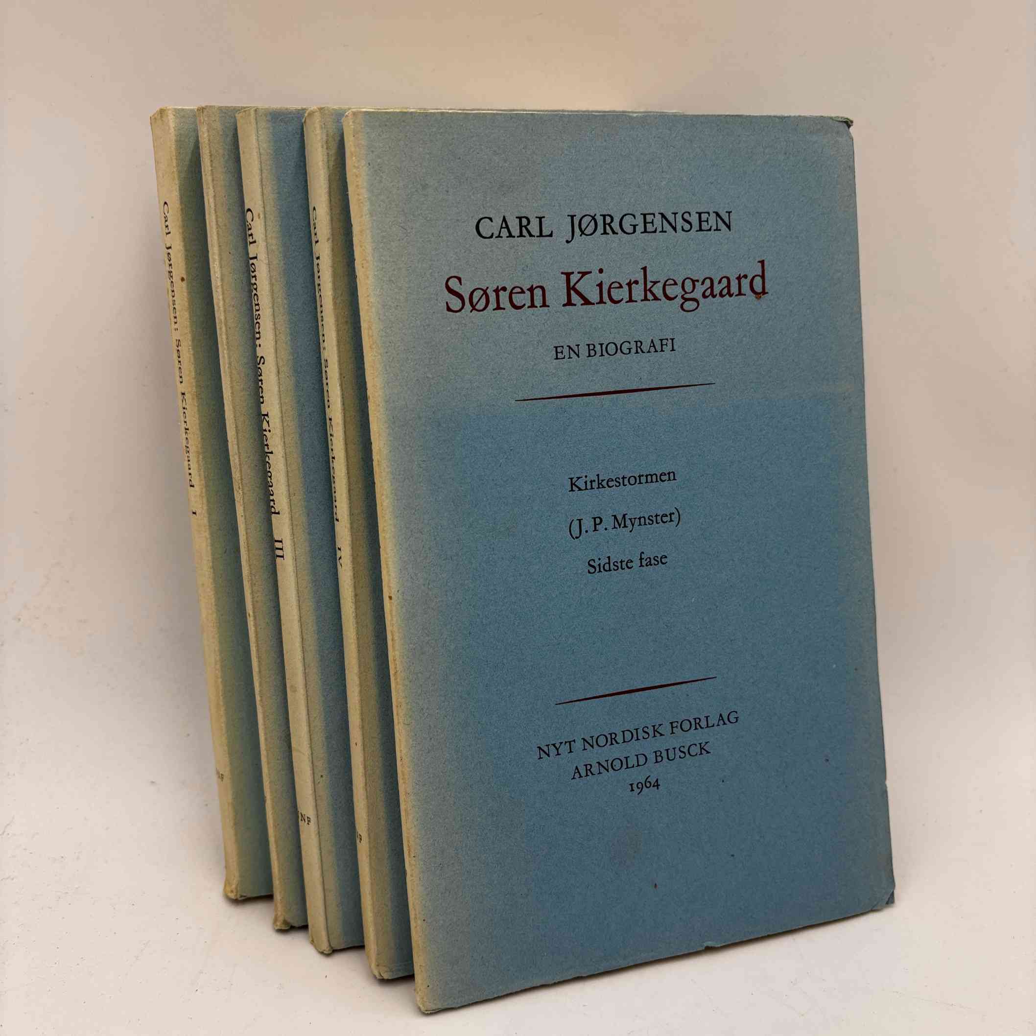 Carl Jørgensen: Søren Kierkegaard - en biografi - bind 1-5