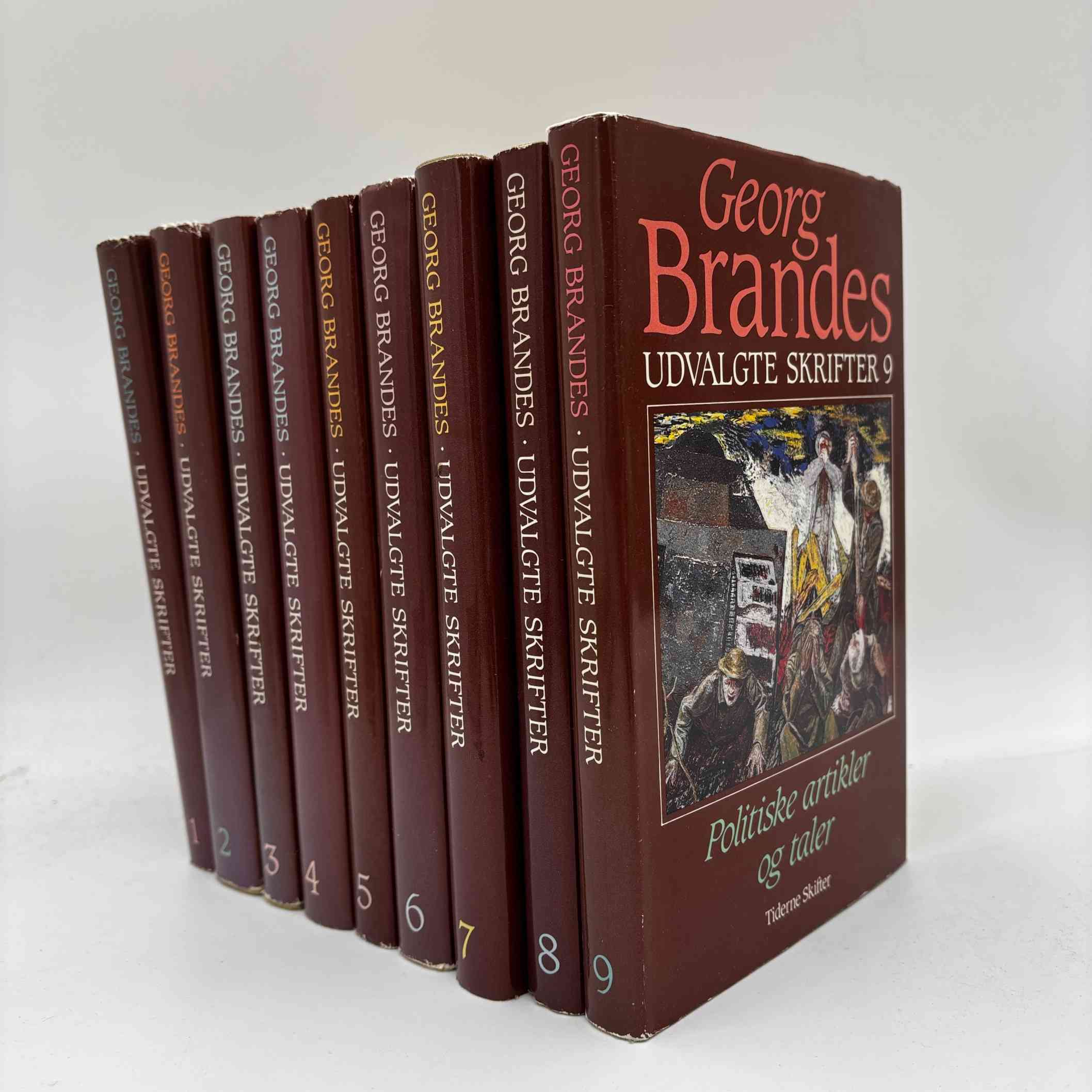 Georg Brandes: Udvalgte skrifter - bind 1-9
